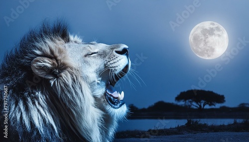 portrait of a lion lion, animal,  mane, wild, wildlife, zoo, king, nature moon photo
