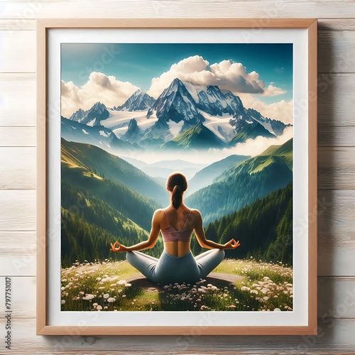 yoga in the mountains 
