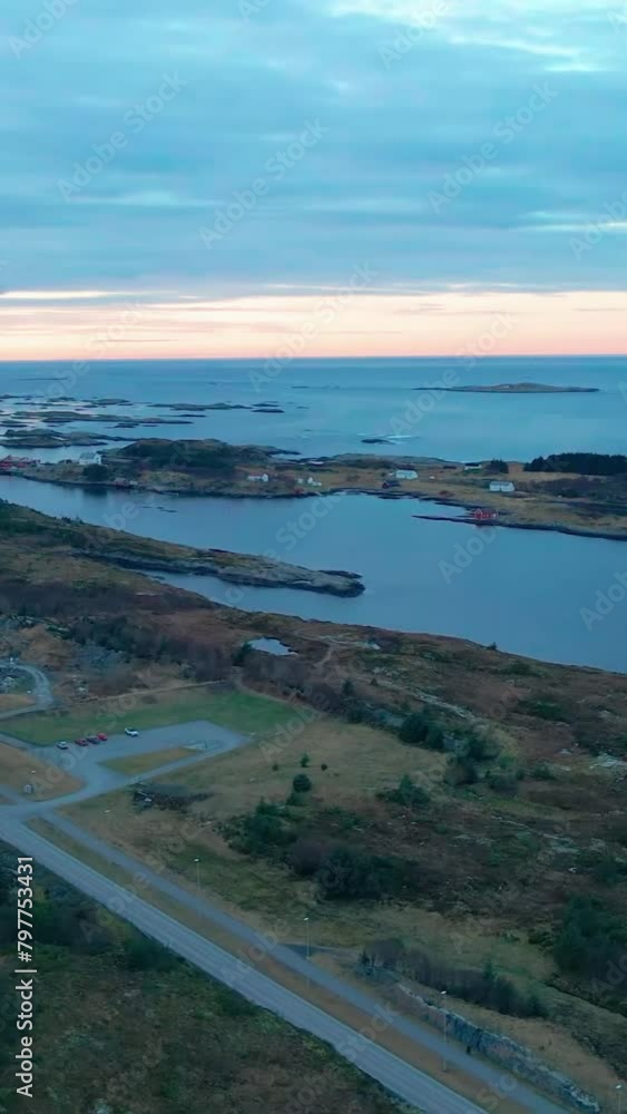 Aerial view of beautiful Norway landscape Aerial view of beautiful Norway landscape