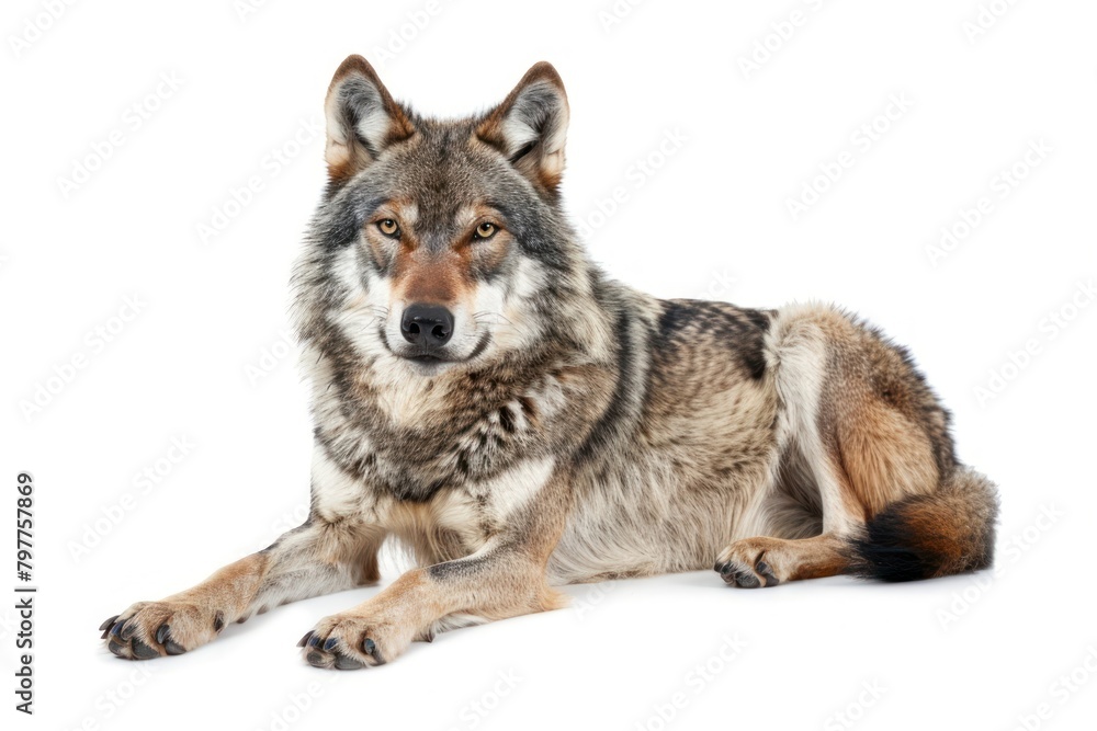 Fototapeta premium Photo of grey wolf animal mammal coyote.