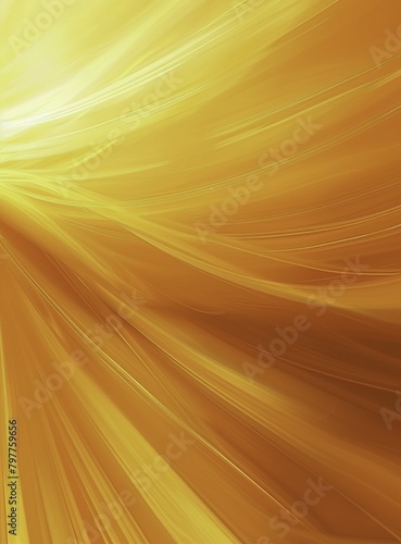 Abstract Orange Background with Sun Rays and Yellow Gradient: Soft Light and Blurred Wallpaper