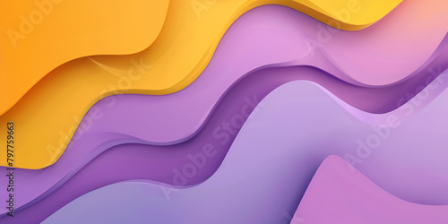 Abstract background with pastel violet and orange curved shapes