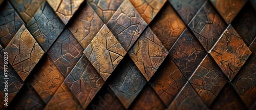 A tessellation of hexagons and triangles, repeating infinitely, illustrating the eternal recurrence of patterns in nature. photo