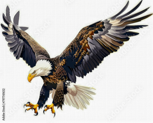 Bald eagle illustration photo