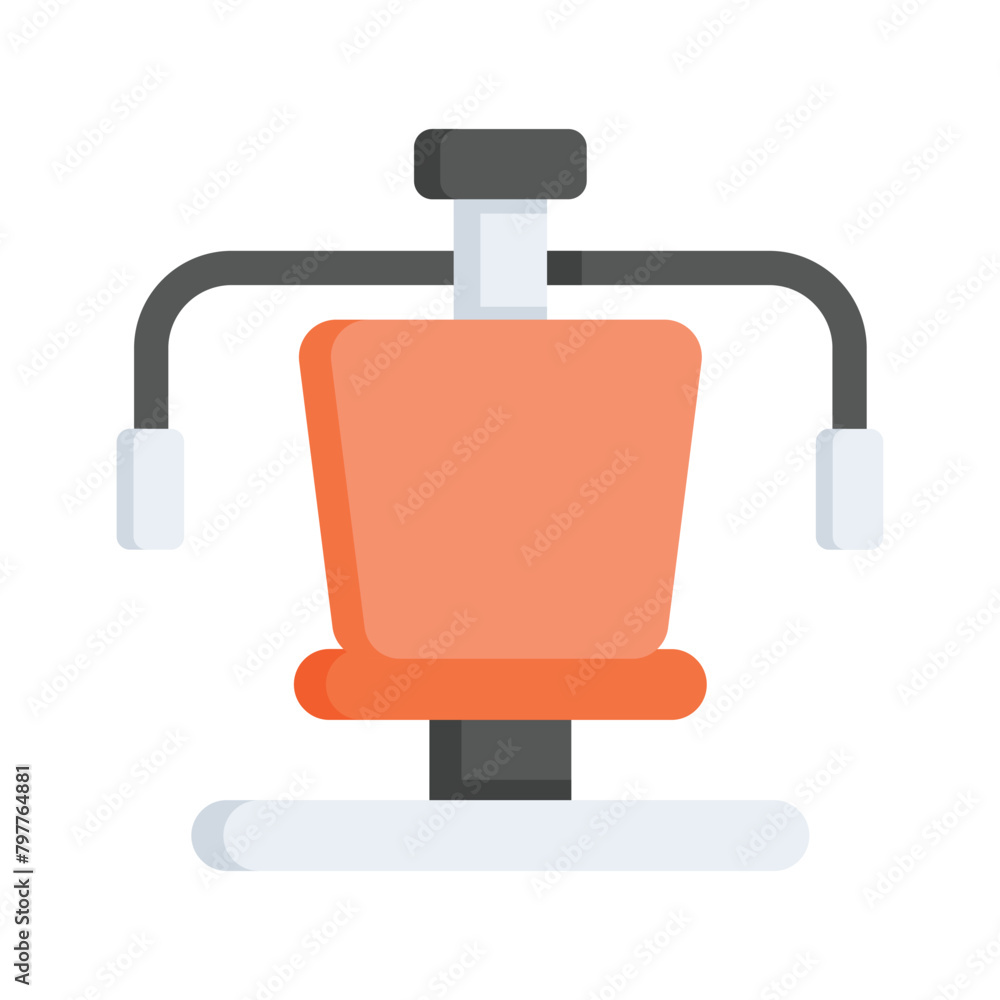 Grab this beautifully designed flat icon of Gym machine, workout equipment Grab this beautifully designed flat icon of Gym machine, workout equipment