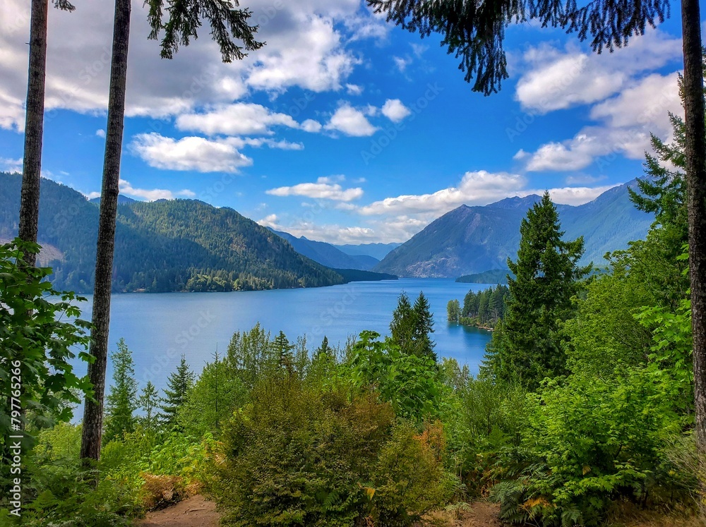 Lake Cushman and the Olympic Mountains Lake Cushman and the Olympic Mountains