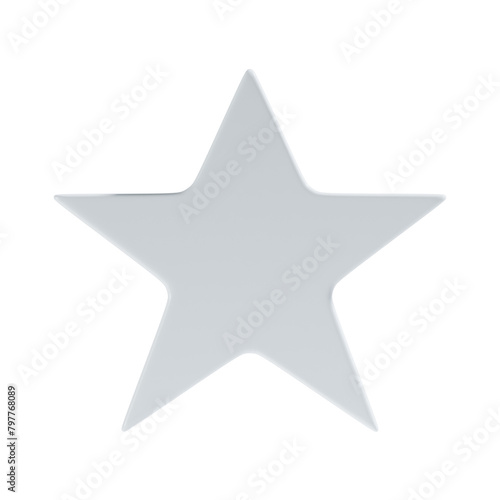 star 3d icon and illustration