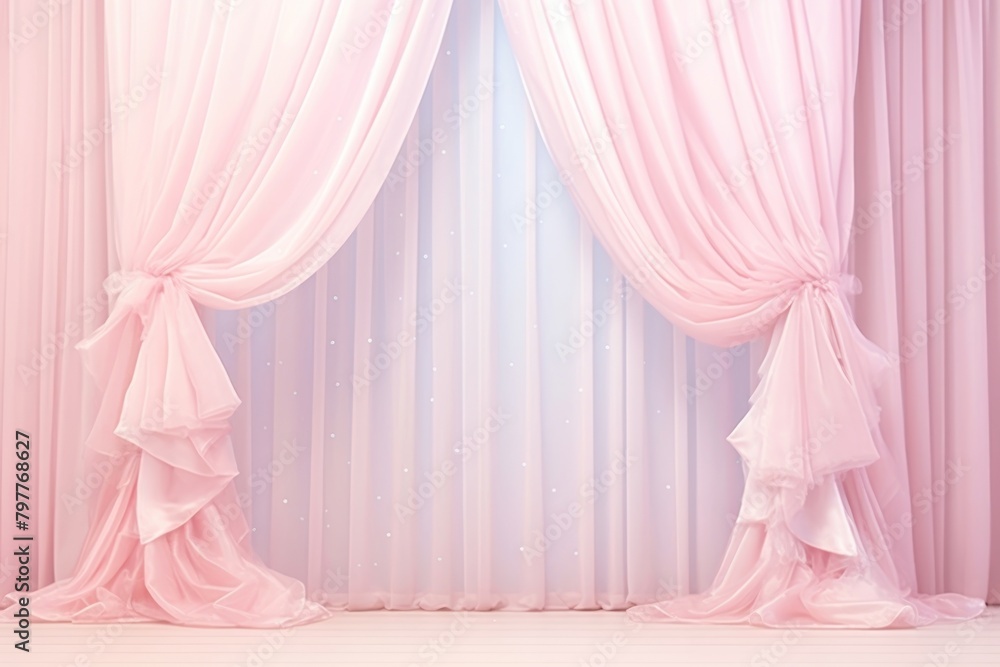 Curtain backgrounds pink decoration. Curtain backgrounds pink decoration.