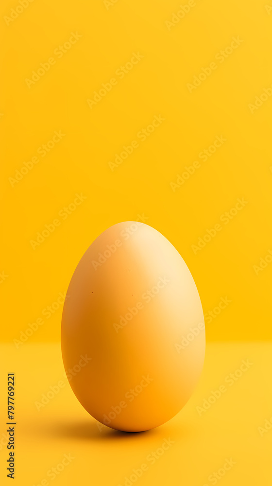 A yellow egg, smooth and round A yellow egg, smooth and round