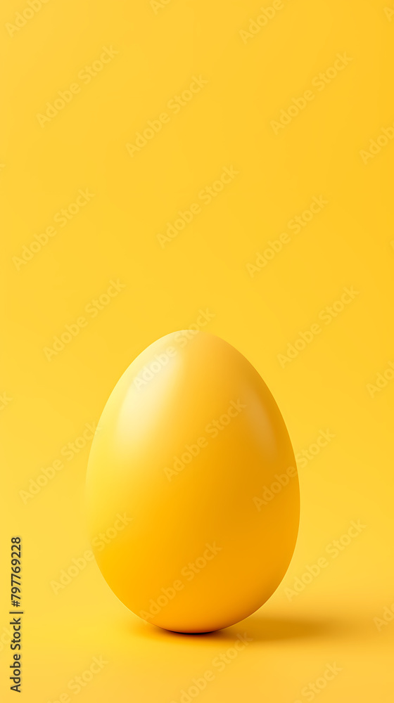 A yellow egg, smooth and round A yellow egg, smooth and round