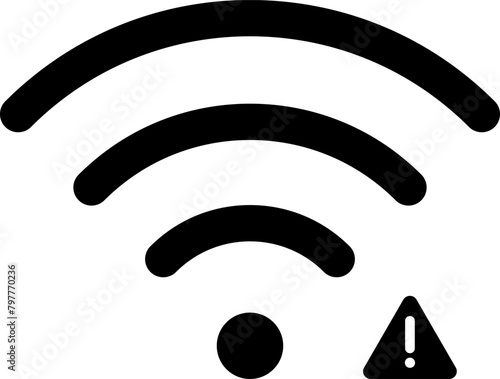 Wi-Fi Icon Vector. Wireless and wifi icon symbols and sign.