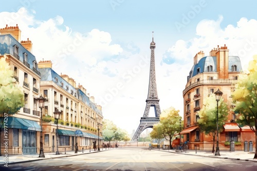 Paris street city transportation. #797774207