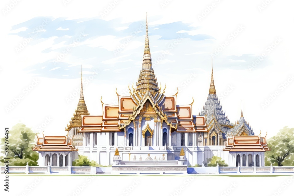 Fototapeta premium Thai Temple temple architecture monastery.