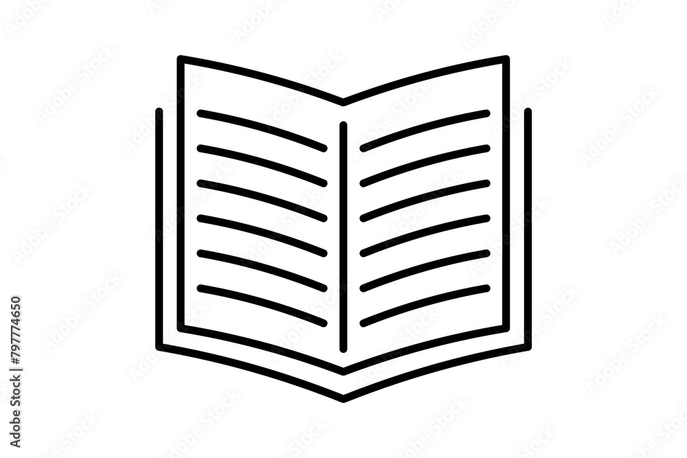 book icon. icon related to education and online education. suitable for web site, app, user interfaces, printable etc. line icon style. simple vector design editable book icon. icon related to education and online education. suitable for web site, app, user interfaces, printable etc. line icon style. simple vector design editable