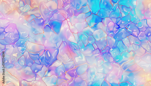iridescent opal texture with colorful abstract pattern photo