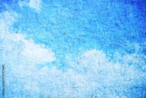 Blue abstract painting graphic background © may1985