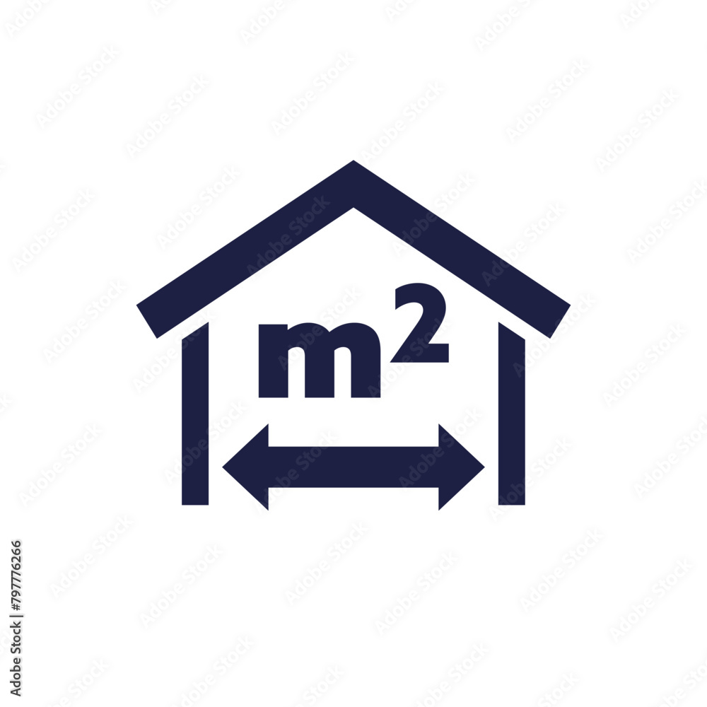 building, house size icon, pictogram on white building, house size icon, pictogram on white