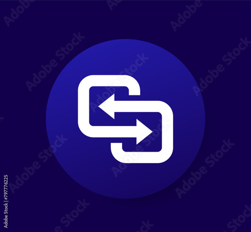 Substitute or replace vector icon