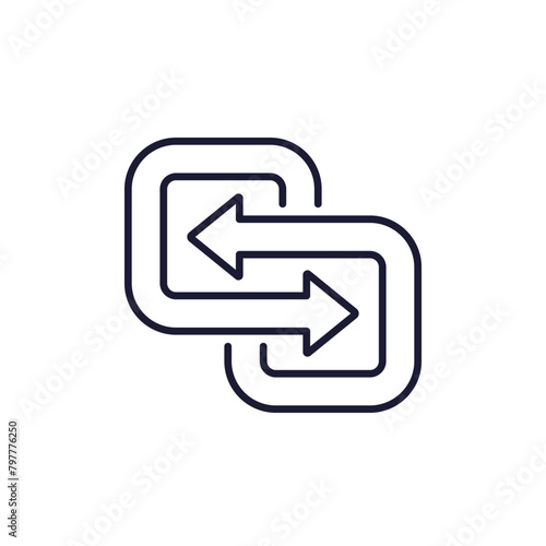 Substitute or replace line icon