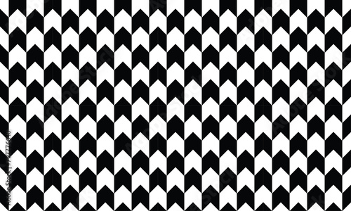 upward arrow pattern. interlocking arrows seamless template black and white. abstract background. vector illustration © Tanjil Arafat