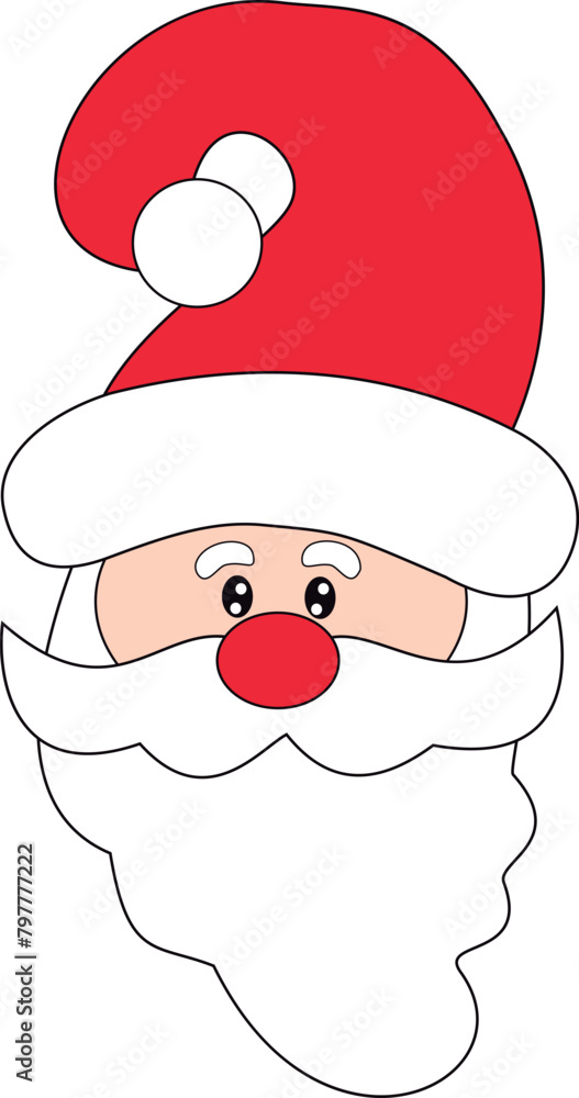vector drawing of a santa claus vector drawing of a santa claus