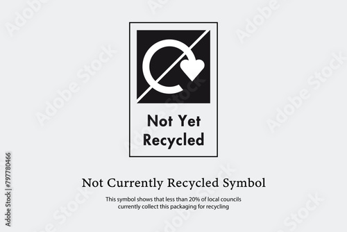 Not Currently Recycled Symbol