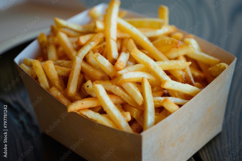 Delicious french fries, generated with AI Delicious french fries, generated with AI
