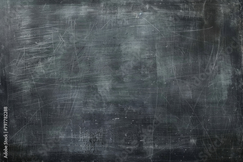 Chalkboard texture reminiscent of traditional blackboards. Chalkboard textures evoke a sense of nostalgia and education, perfect for conveying information or messages photo