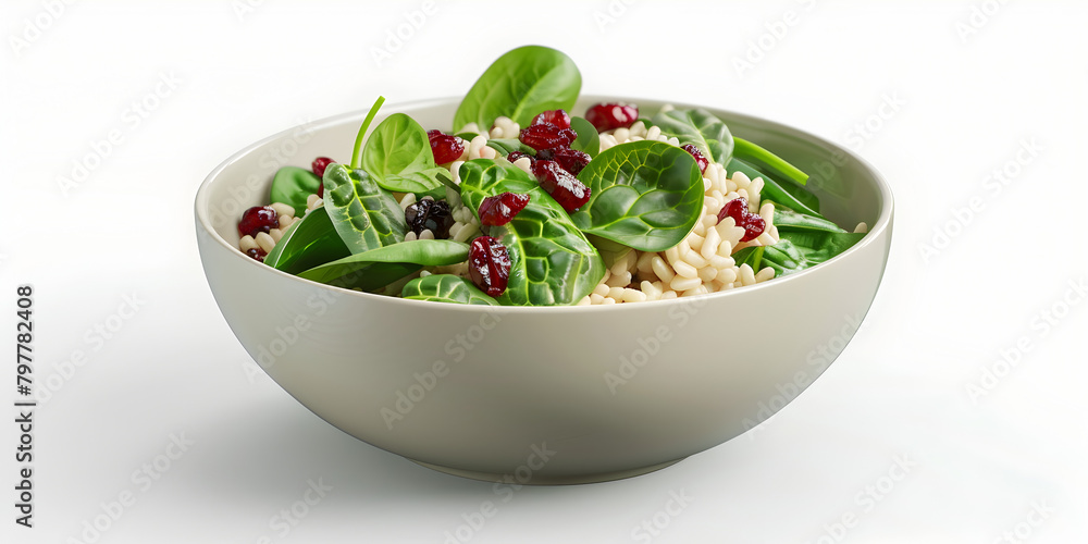 Green leafy vegetables in a bowl with white background, Vibrant Veggie Bowl: Green Leaves on White Background Green leafy vegetables in a bowl with white background, Vibrant Veggie Bowl: Green Leaves on White Background