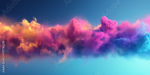 Digitale Holicolor Farbexplosion in allen Farben, sehr schöner Hintergrund für Drucksachen photo