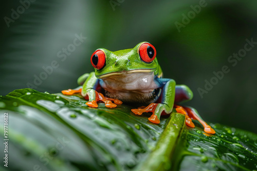 red eyed tree frog photo © Taran