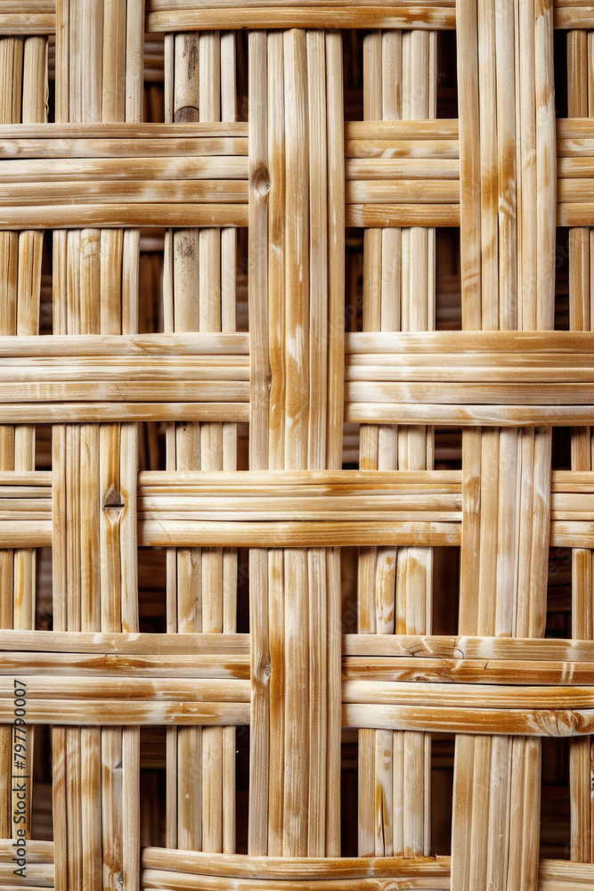 The woven texture of rattan, a natural material often used in furniture and decor. The woven texture of rattan, a natural material often used in furniture and decor.