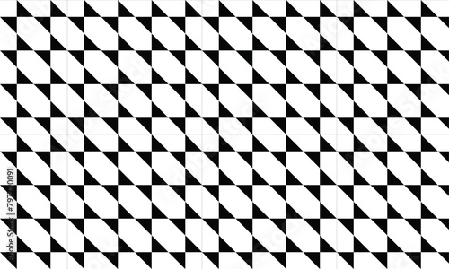 Dogtooth check pattern with abstract geometric style. seamless template black and white. abstract background. vector illustration © Tanjil Arafat