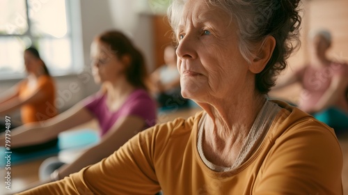 disable woman is doing yoga 