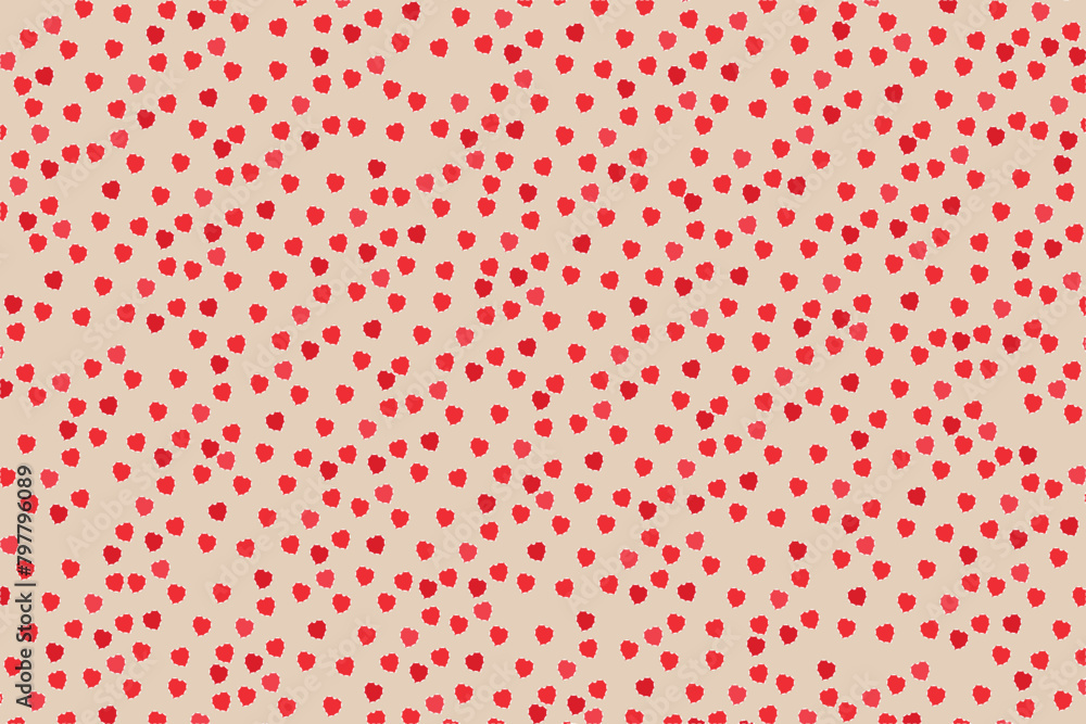 The valentines background with hearts