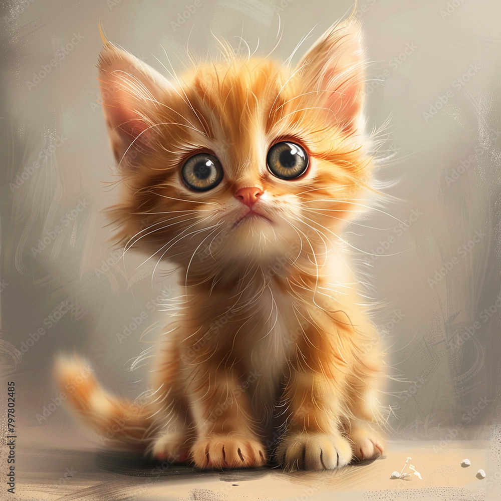 cat on the table, Generative AI cat on the table, Generative AI