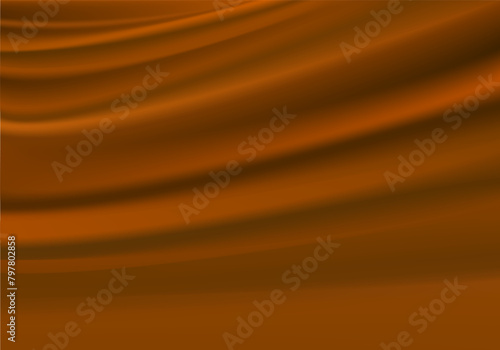Abstract vector background luxury brown cloth or liquid wave Abstract or brown fabric texture background. Cloth soft wave. Creases of satin, silk, and cotton. Use for flag. illustration EPS 10.