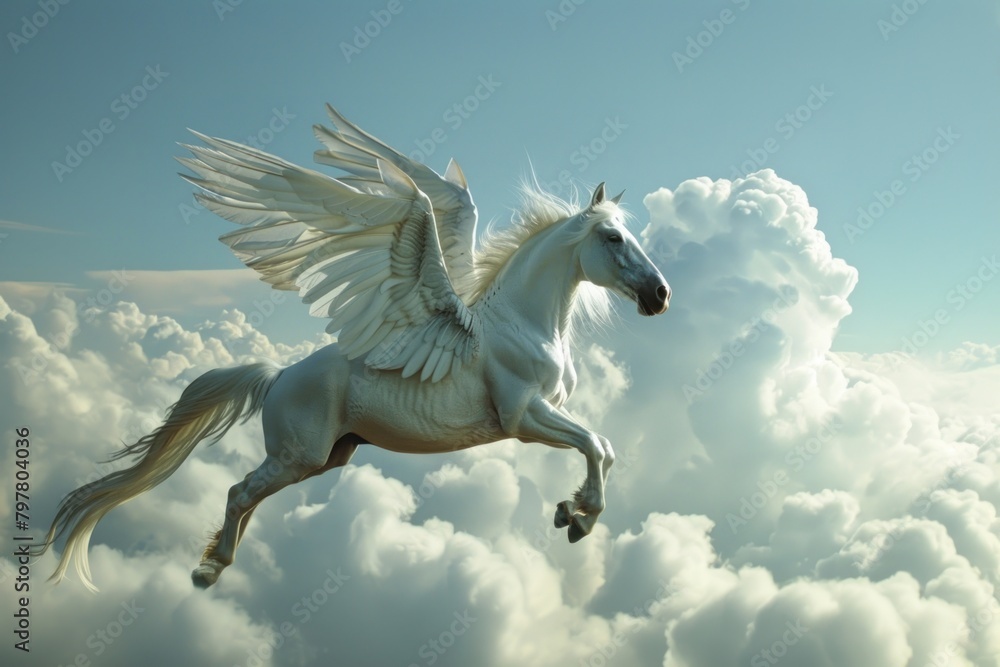 Pegasus stallion animal mammal.