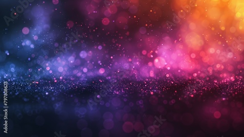 Mesmerizing bokeh effect with a blend of warm and cool tones in a dreamy gradient. Abstract Technology Background