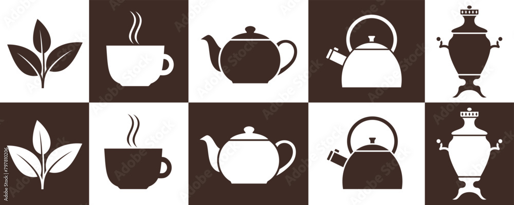 Tea logo. Isolated tea on white background Tea logo. Isolated tea on white background