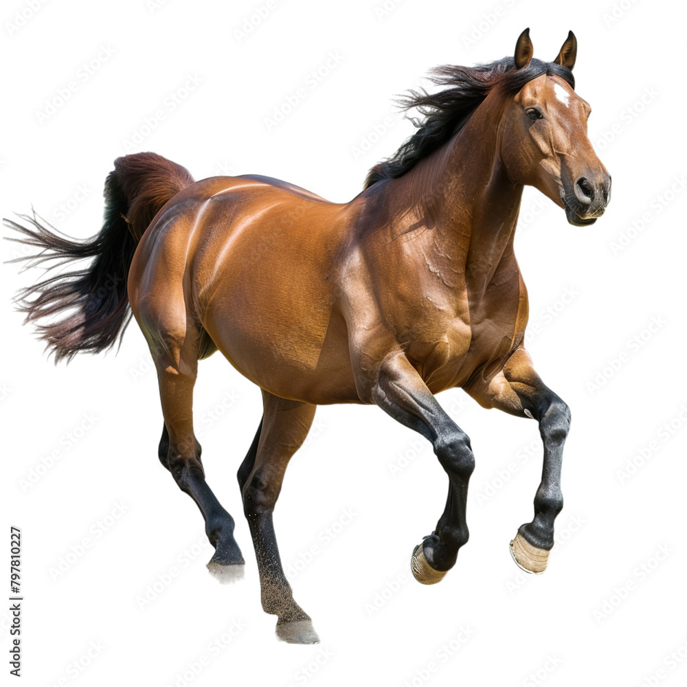 running horse isolated on white running horse isolated on white