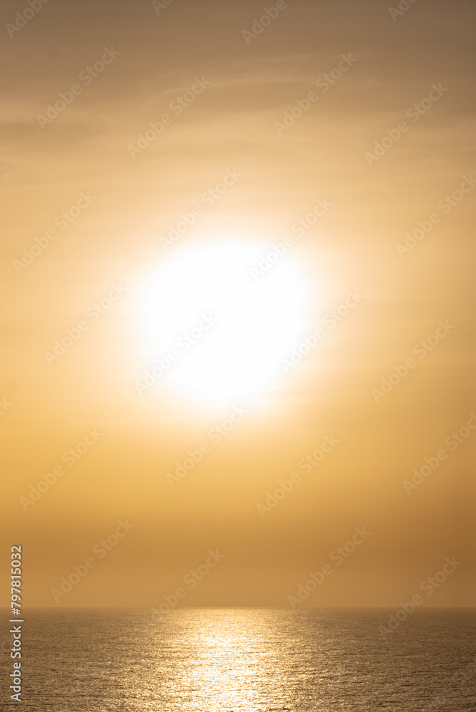 Beautiful photo of the sea - beautiful golden sun Beautiful photo of the sea - beautiful golden sun
