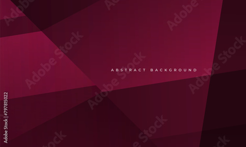 Dark red modern abstract background with polygonal pattern. Vector illustration