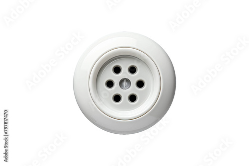 Plastic Snap Button isolated on transparent background.