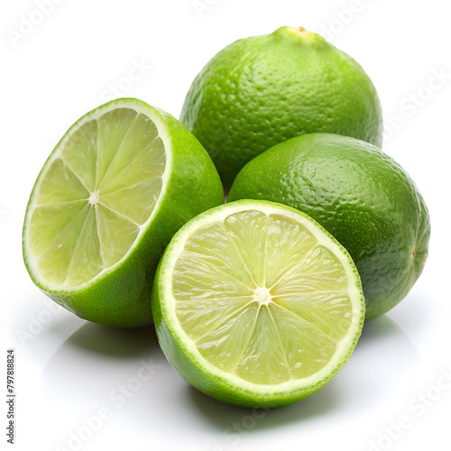 A close up of a lime with the skin removed