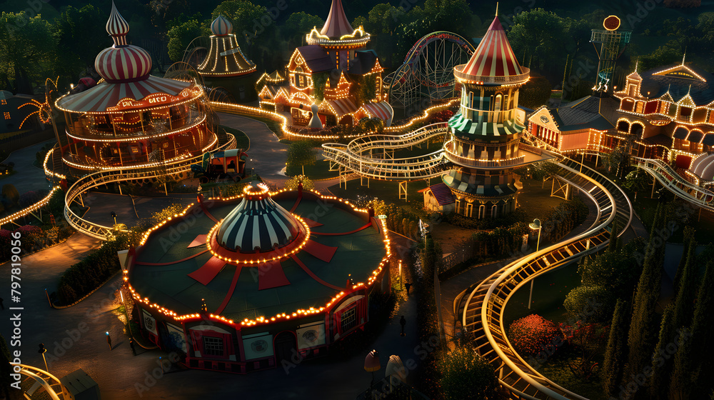 Labyrinth amusement park 