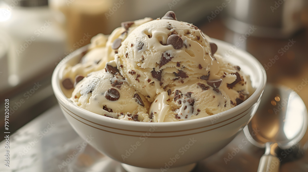 Tempting Treats: Chocolate Chip Cookie Dough Ice Cream Delight Tempting Treats: Chocolate Chip Cookie Dough Ice Cream Delight
