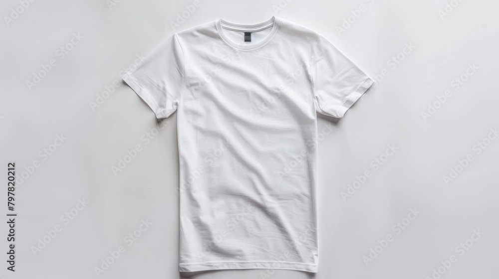 White T-shirt mockup on white background White T-shirt mockup on white background