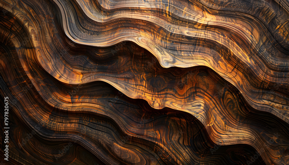 Obraz premium Natural Wood Grain Patterns: Organic Beauty