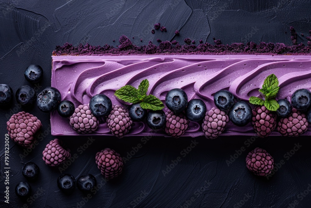 Obraz premium Desserts for all color of purple professional advertising food photography